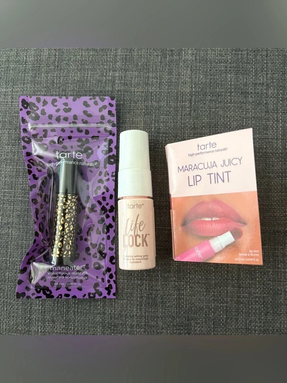 tarte sample size beauty products